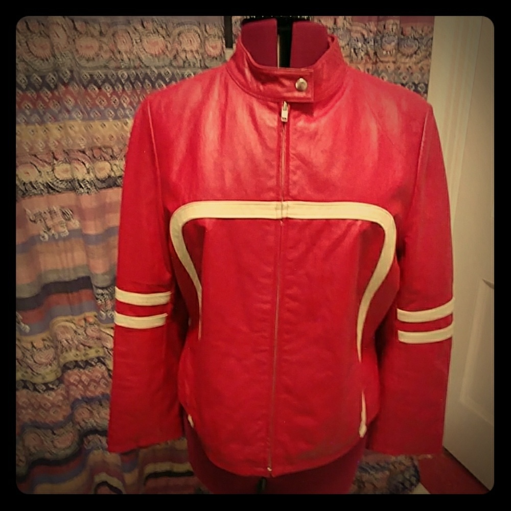 🌹AMAZING RED MOTO JACKET🌹!!